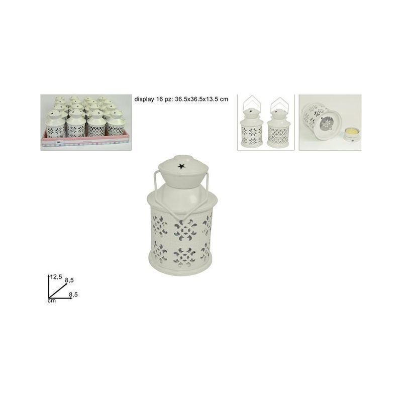 LANTERNA TONDA PORTATEALIGHT 12.5CM ASS EAN 8034048259887 INGROSSO CANDELE PER LA CASA