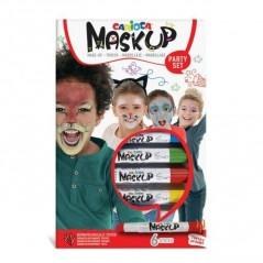 INGROSSO CARTOLERIA CARIOCA MASK UP PARTY BOX 6PZ 8003511430528 INGROSSO PENNARELLI MATITE COLORATE TEMPERE
