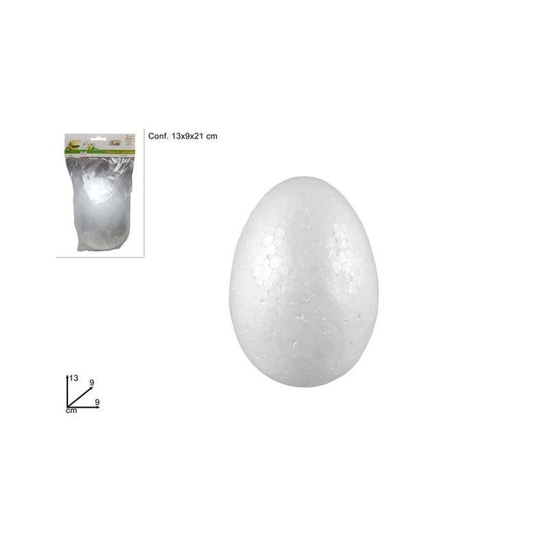 UOVO POLISTIROLO CM.13 PZ.1 EAN 8033113226380 INGROSSO DECORAZIONI PER PASQUA