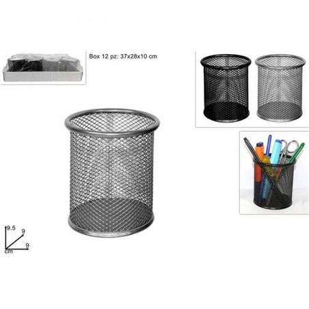 PORTAPENNE METALLO TONDO EAN 8034048012086 INGROSSO ACCESSORI UFFICIO
