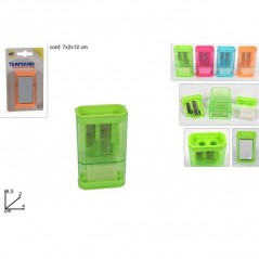 INGROSSO TEMPERINO CON GOMMA C/CONTENIT 4 COL BLI 8034048519585 INGROSSO MATITE MINE TEMPERINI TEMPERINI