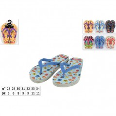 INGROSSO ARTICOLI MARE INFRADITO BIMBI ANIMALETTI MARINI 28/34 8034048544211 INGROSSO ARTICOLI ESTIVI