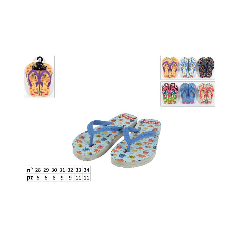 INFRADITO BIMBI ANIMALETTI MARINI EAN 8034048544211 INGROSSO CIABATTE E SCARPE MARE