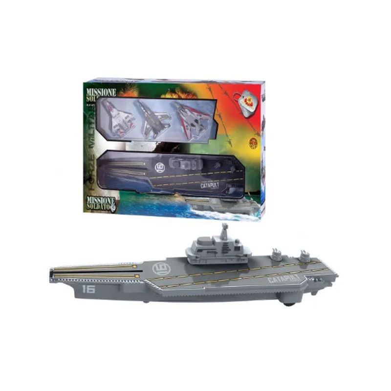 PORTAEREI C/CACCIA H22 X L30 CM EAN 8009549372557 INGROSSO GIOCATTOLI IN SCATOLA