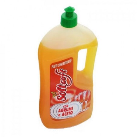 INGROSSO SOFT LAVAPIATTI 1250ML ACETO-AGRUMI 8057438680153 INGROSSO PRODOTTI PULIZIA DETERSIVI