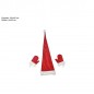 CAPPELLO FELTRO BABBO NATALE E GUANTI AR EAN 8053482009643 INGROSSO CAPPELLI NATALIZI