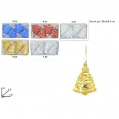 INGROSSO ARTICOLI NATALIZI ALBERELLI 10CM BOX DA 4PZ IN PVC 8033113329470 INGROSSO ARTICOLI NATALE ALBERI DI NATALE