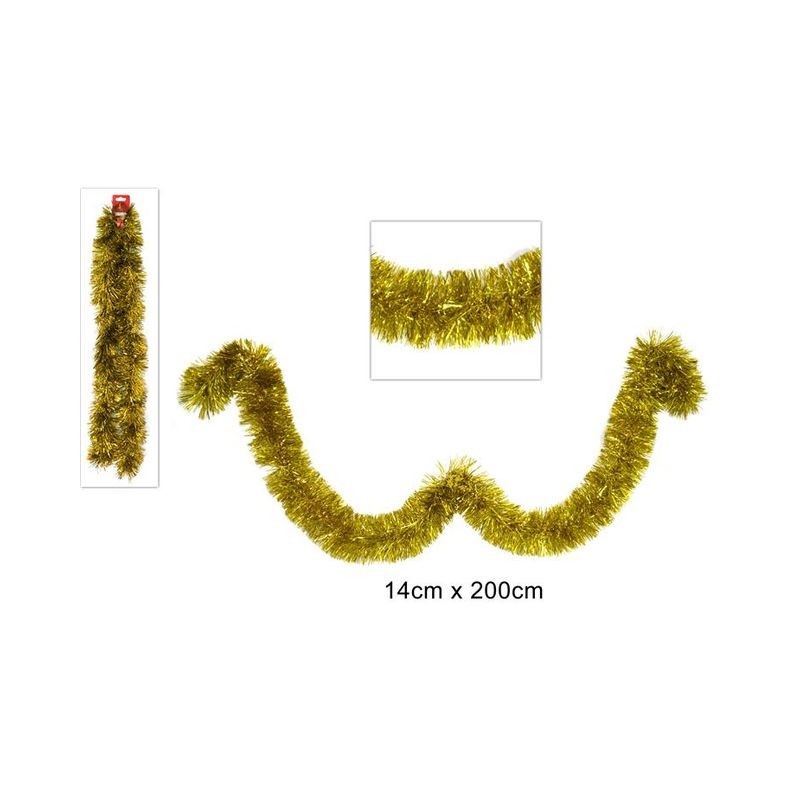 FILO ADDOBBO 14 CM X 2 MT ORO EAN 8033113444869 INGROSSO GHIRLANDE NATALIZIE