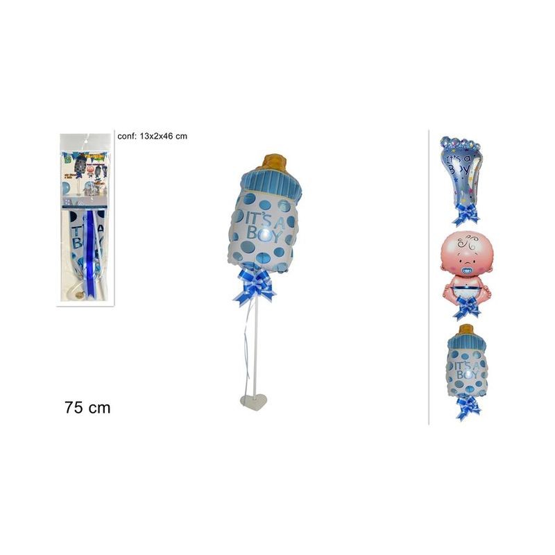 PALLONE BABY NASCITA CELES CON BASE 3ASS EAN 8034048483299 INGROSSO PALLONCINI COMPLEANNO