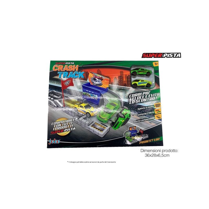 PISTA IN SCATOLA CRASH TRACK EAN 8032780711137 INGROSSO PISTA AUTOMOBILINE
