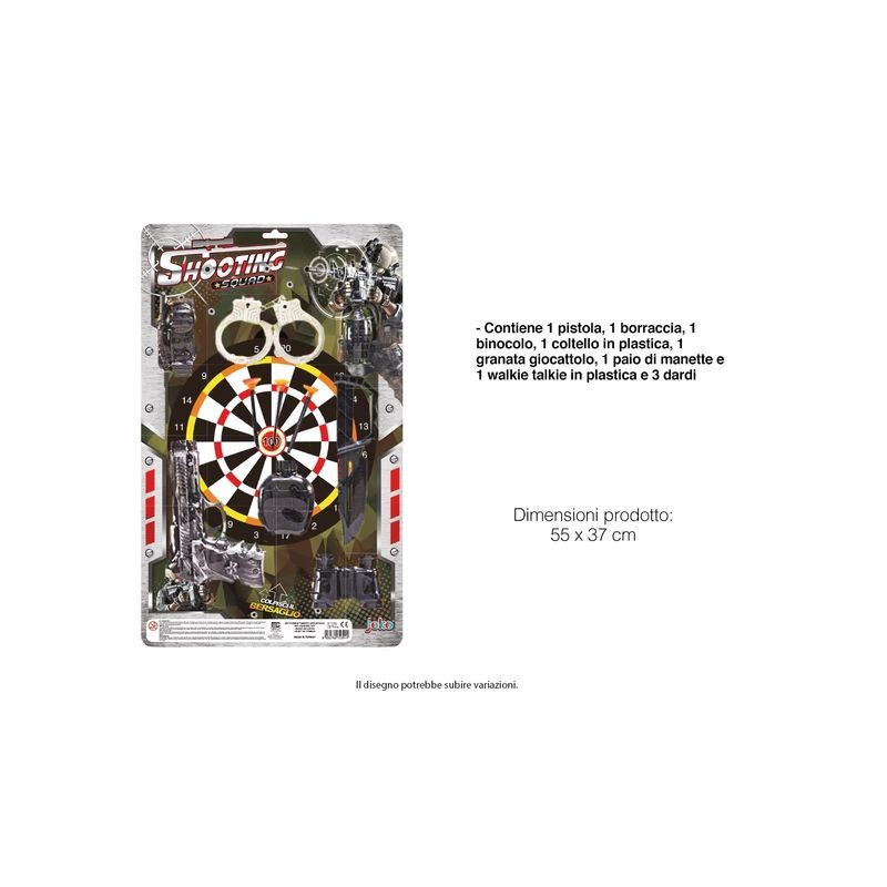 SET PISTOLA IN BLISTER EAN 8032780723949 INGROSSO GIOCHI DA EDICOLA