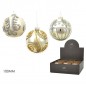 PALLA VETRO 100MM SILVER 4ASS DISPL EAN 8015361369095 INGROSSO PALLINE DI NATALE E PUNTALI